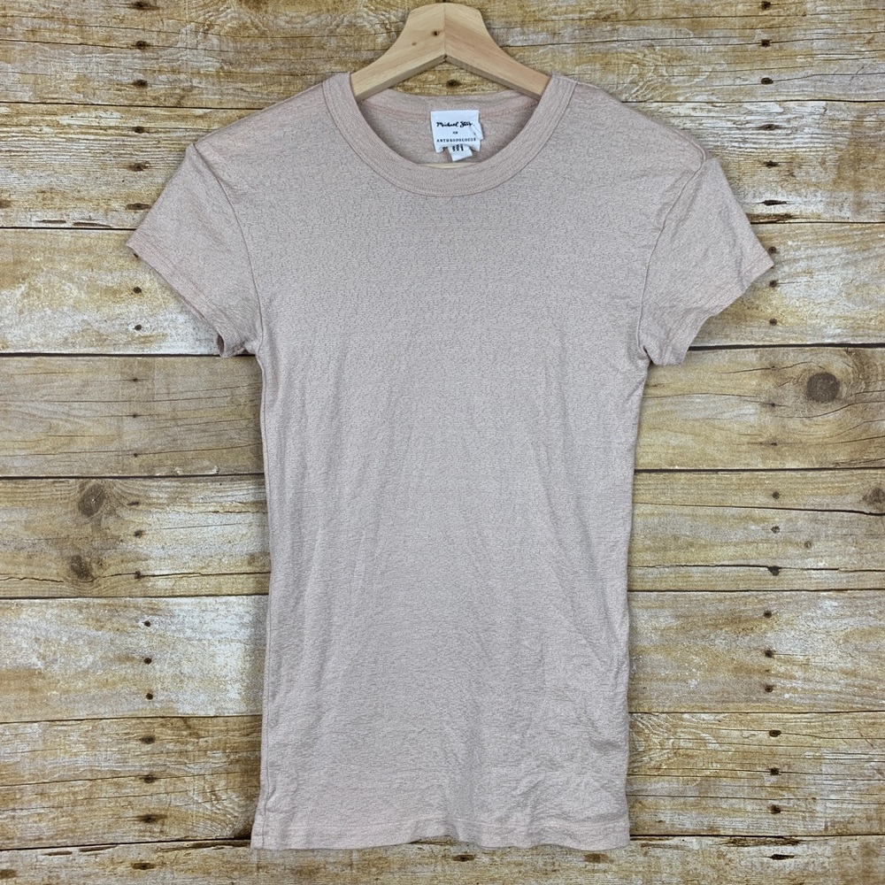 Michael Stars • Anthropologie Pink S/S Top OS